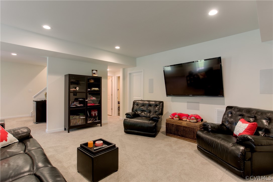 16019 Longlands Road Chesterfield, VA 23832 - Photo 40 of 50 Basement space looking into extra workout room are