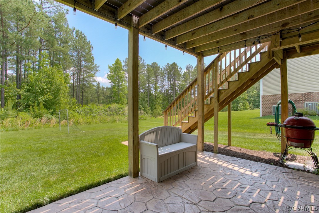 16019 Longlands Road Chesterfield, VA 23832 - Photo 43 of 50 The walk-out basement goes out into the backyard a