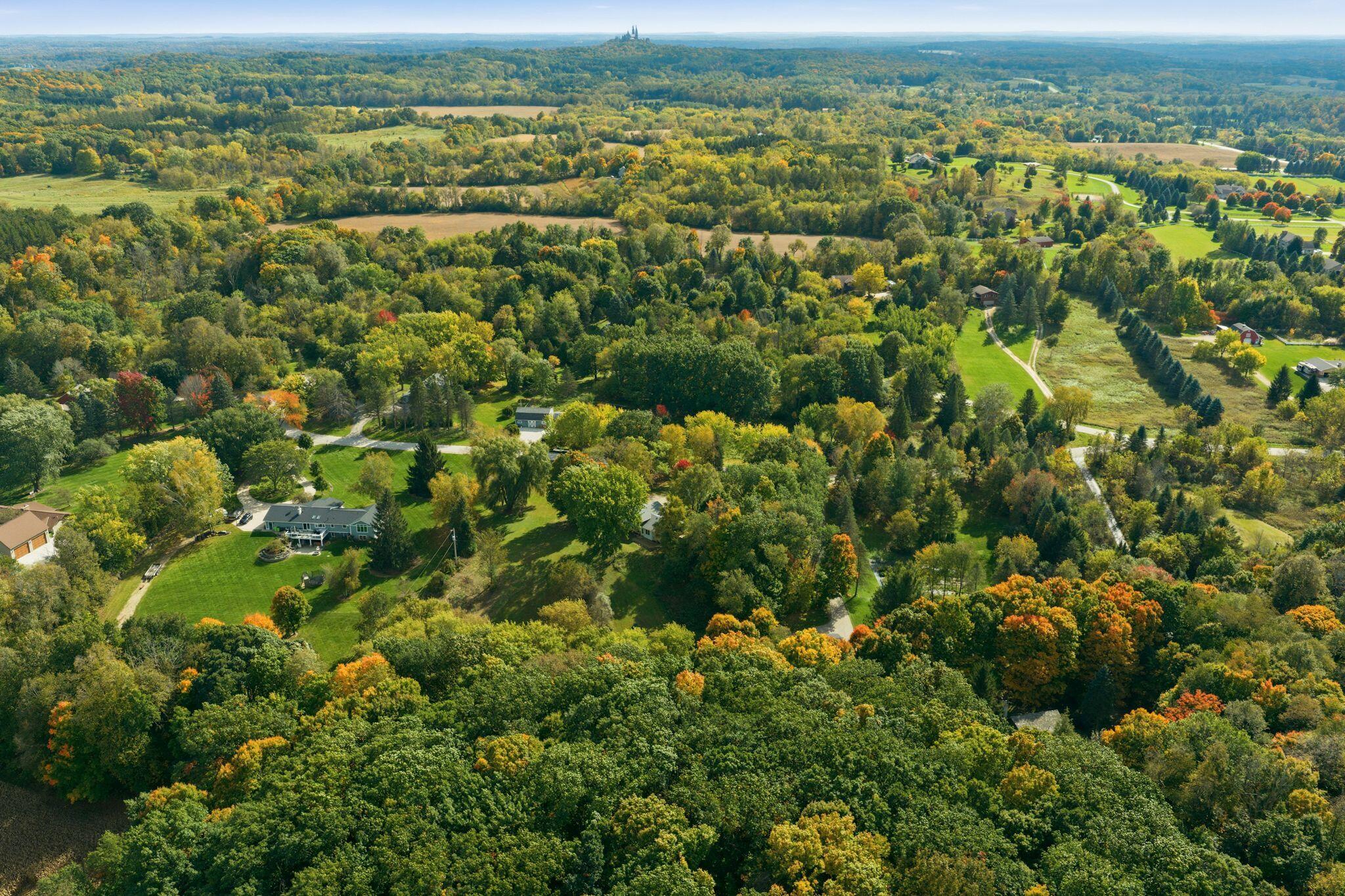 5974 Loghouse Road Erin, WI 53027 - Photo 37 of 55 Aerial view of home