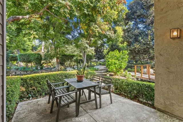 a view of a outdoor space with sitting area