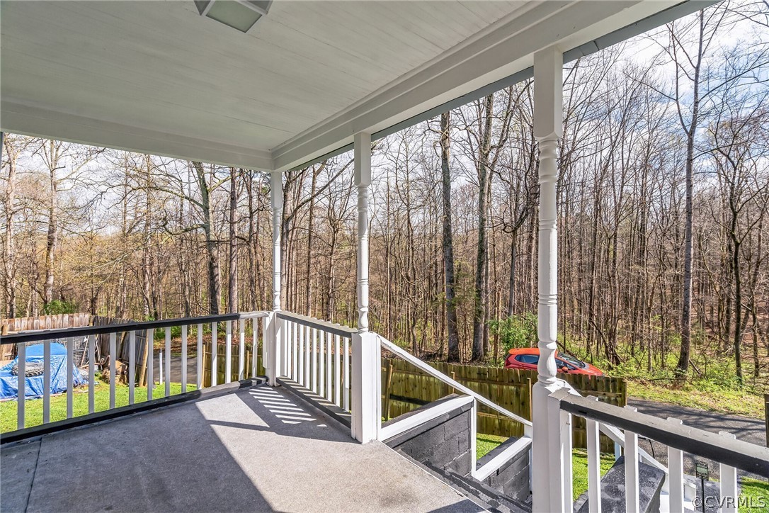 381 Moses Mill Road Chatham, VA 24531 - Photo 25 of 31 a view of staircase with a small deck
