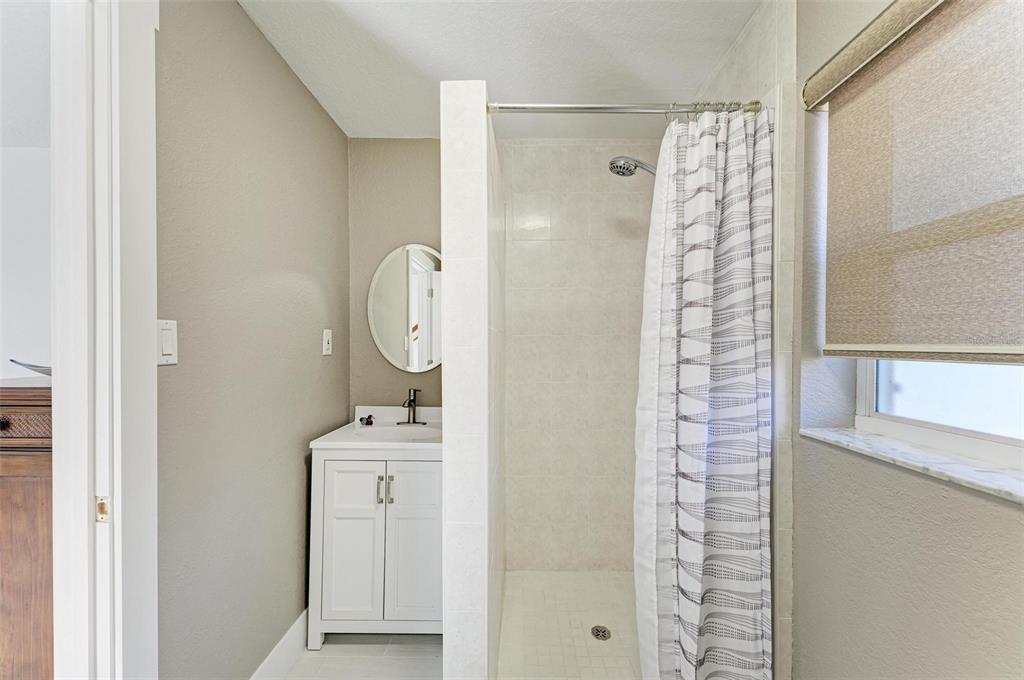 3311 Water Street Ellenton, FL 34222 - Photo 9 of 41 a bathroom with a shower a mirror and a sink