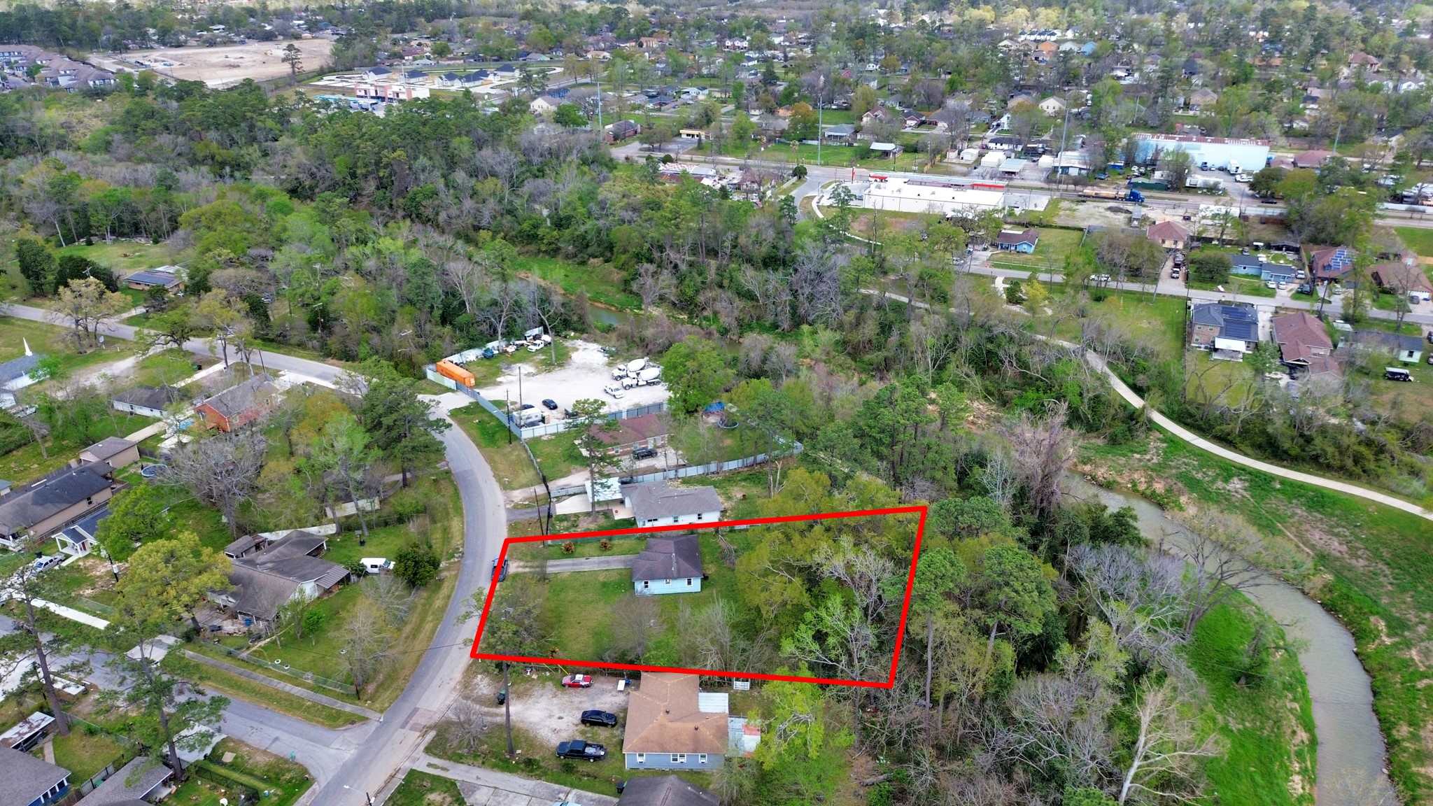 8181 Count Street Houston, TX 77028 - Photo 9 of 12 an aerial view of lake and residential houses with outdoor space