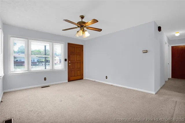 a view of an empty room