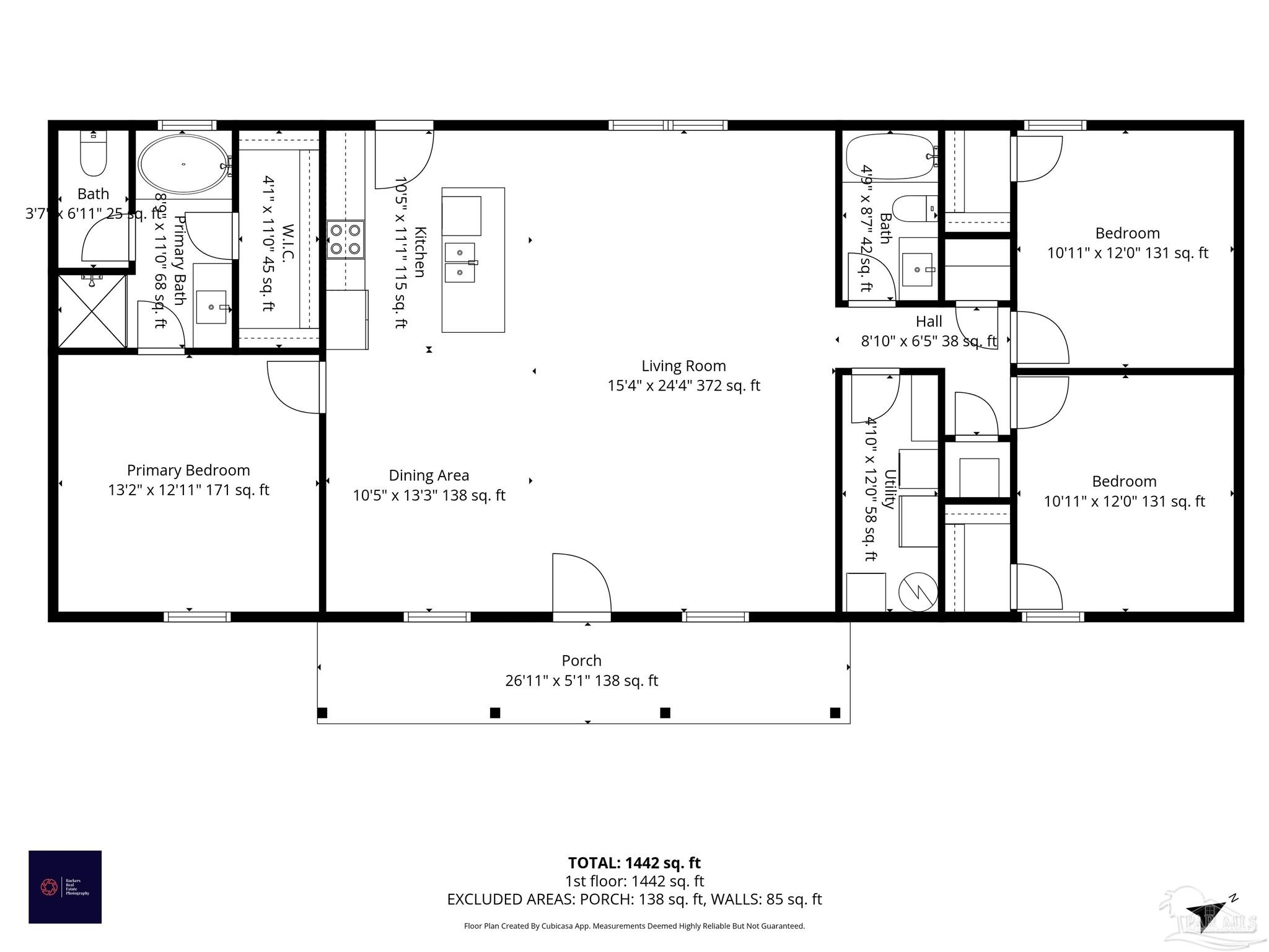 2549 Ten Mile Road Pace, FL 32571 - Photo 46 of 46 a picture of a floor plan