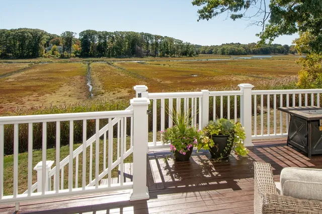 a view of lake from balcony