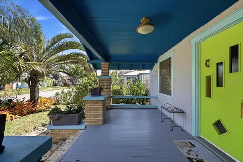 a house view with a garden space