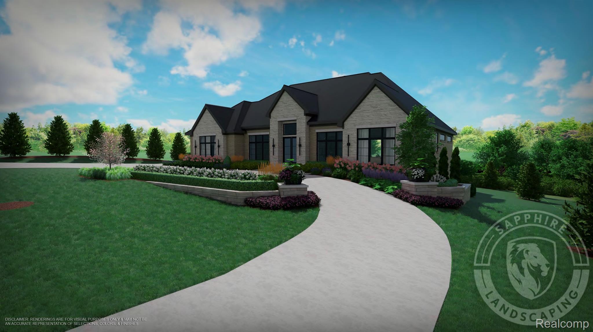4380 The Hts Boulevard Rochester, MI 48306 - Photo 2 of 61 View of front of home featuring stone siding and a front yard