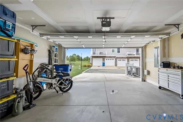 a view of a balcony with two chairs