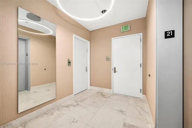 a view of an empty room