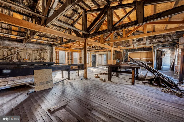 a view of a storage room with a sink