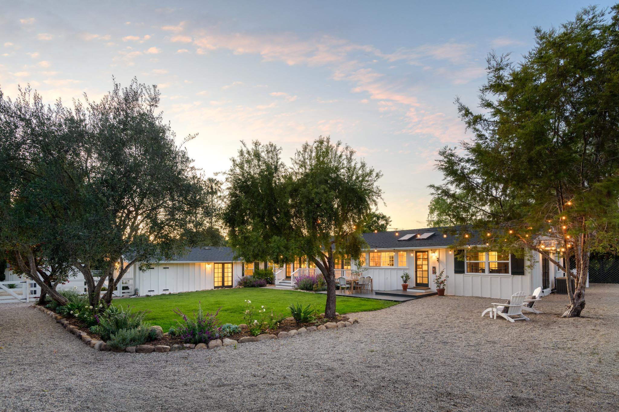 360 Arboleda Road Santa Barbara, CA 93110 - Photo 33 of 33 Twilight Back View