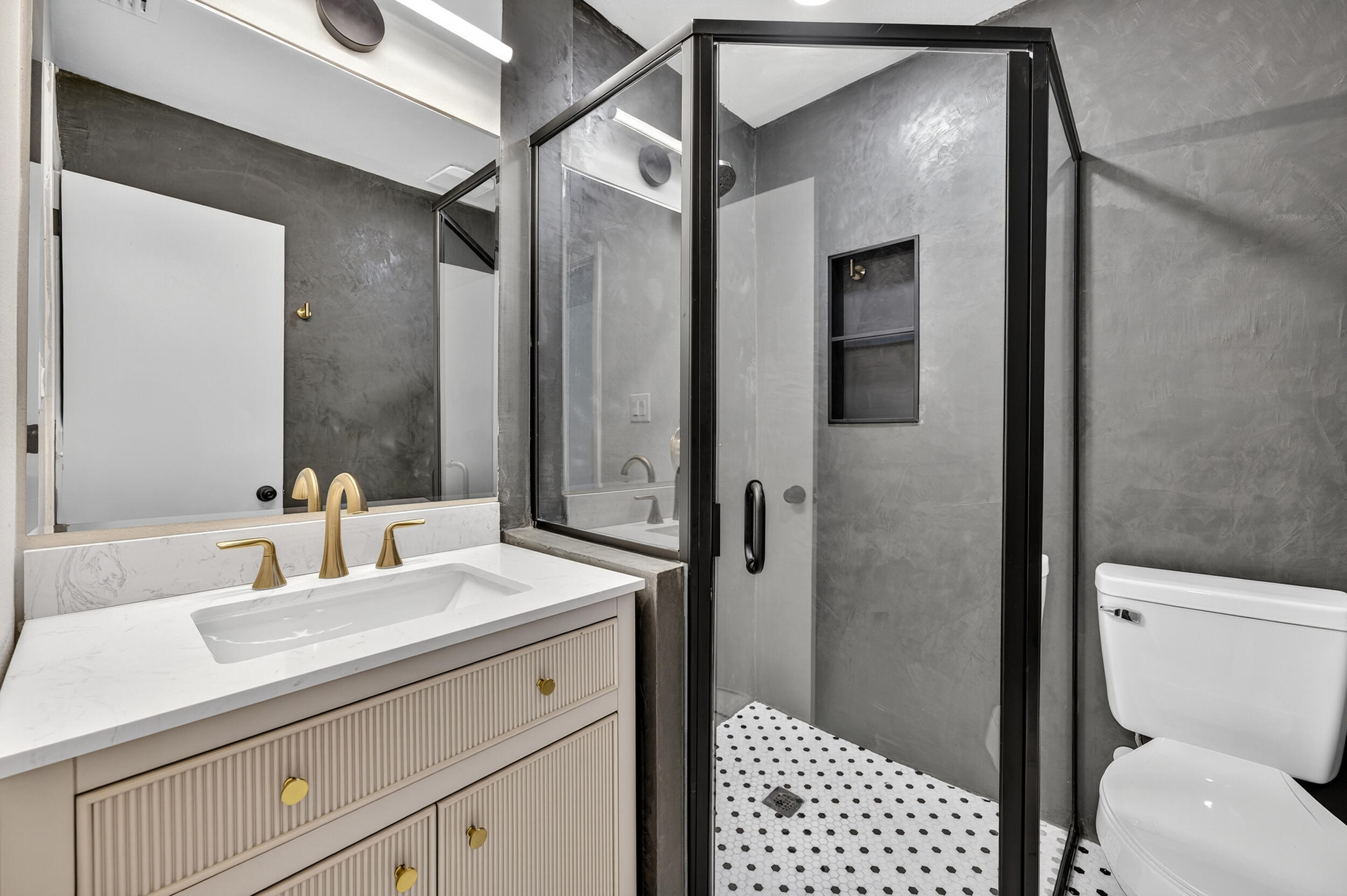 758 9th Avenue Crestview, FL 32536 - Photo 28 of 55 a bathroom with a sink a toilet and shower