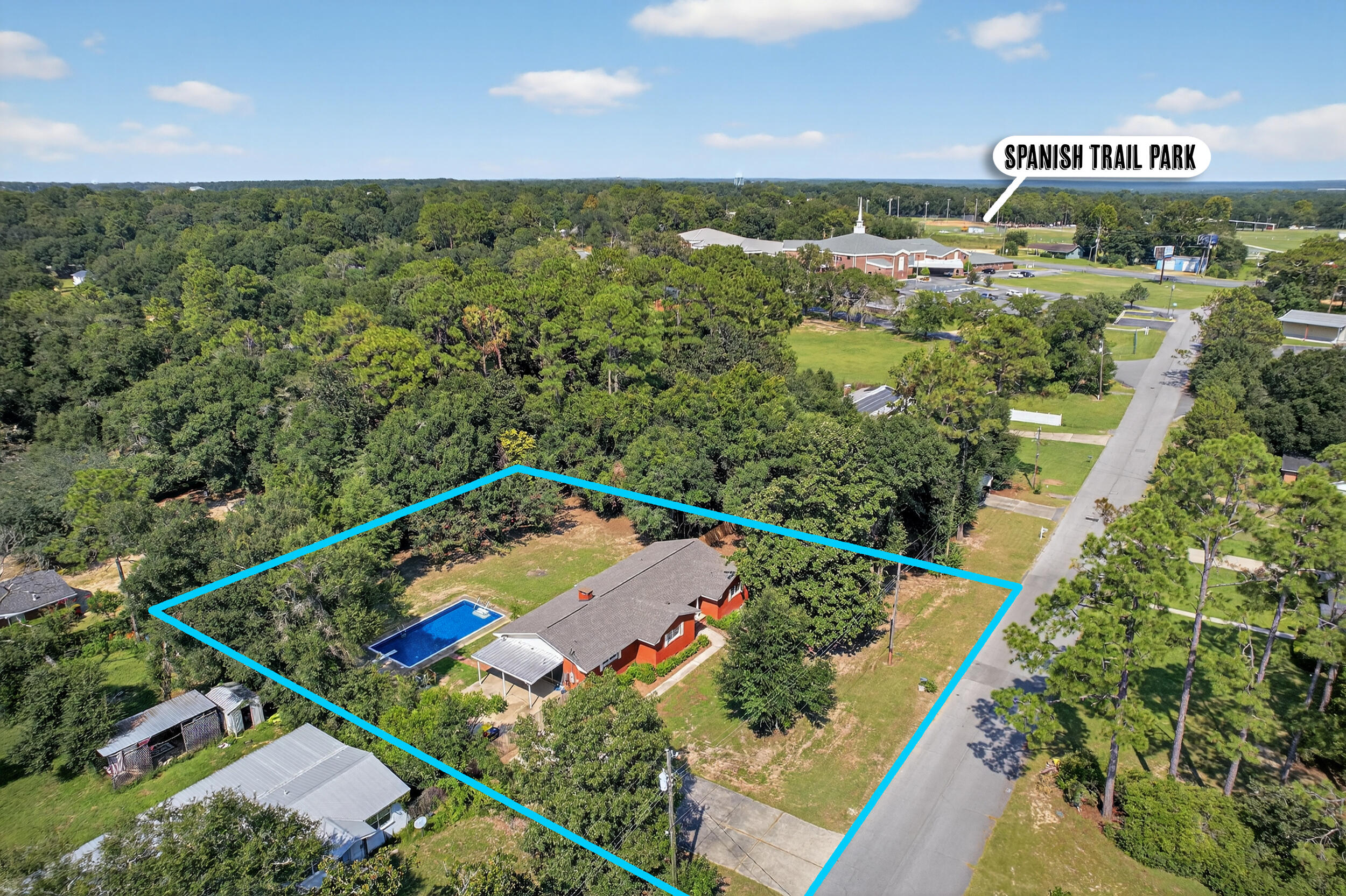 758 9th Avenue Crestview, FL 32536 - Photo 53 of 55 a view of a yard with an outdoor space