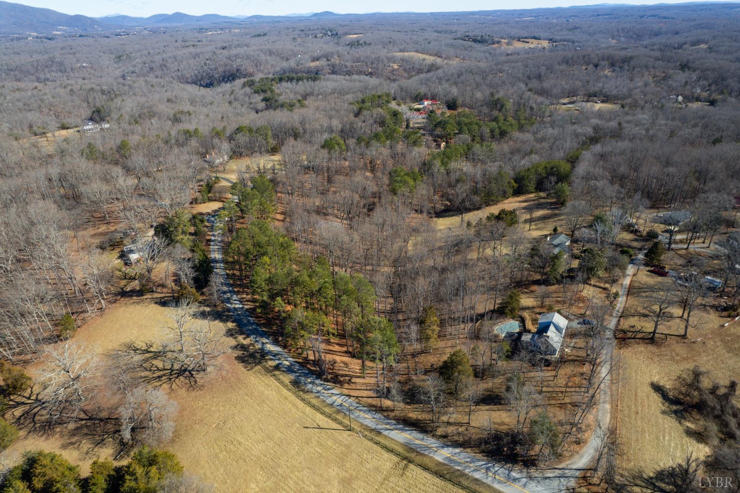 2 Trents Ferry Road Lynchburg, VA 24503 - Photo 3 of 10 an aerial view of house with yard and mountain view
