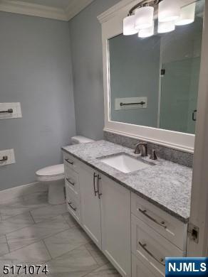 10 Lower Notch Road, Unit 15 Woodland Park, NJ 07424 - Photo 5 of 18 a bathroom with a granite countertop sink a toilet and a mirror