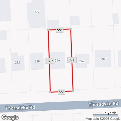246 Thorndyke Road Irondequoit, NY 14617 - Photo 27 of 27 Lot Map