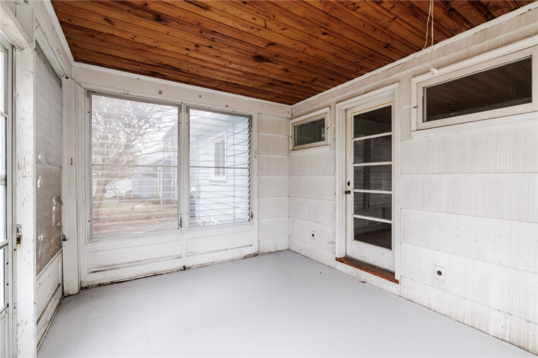 246 Thorndyke Road Irondequoit, NY 14617 - Photo 9 of 27 Back Porch with wood ceiling
