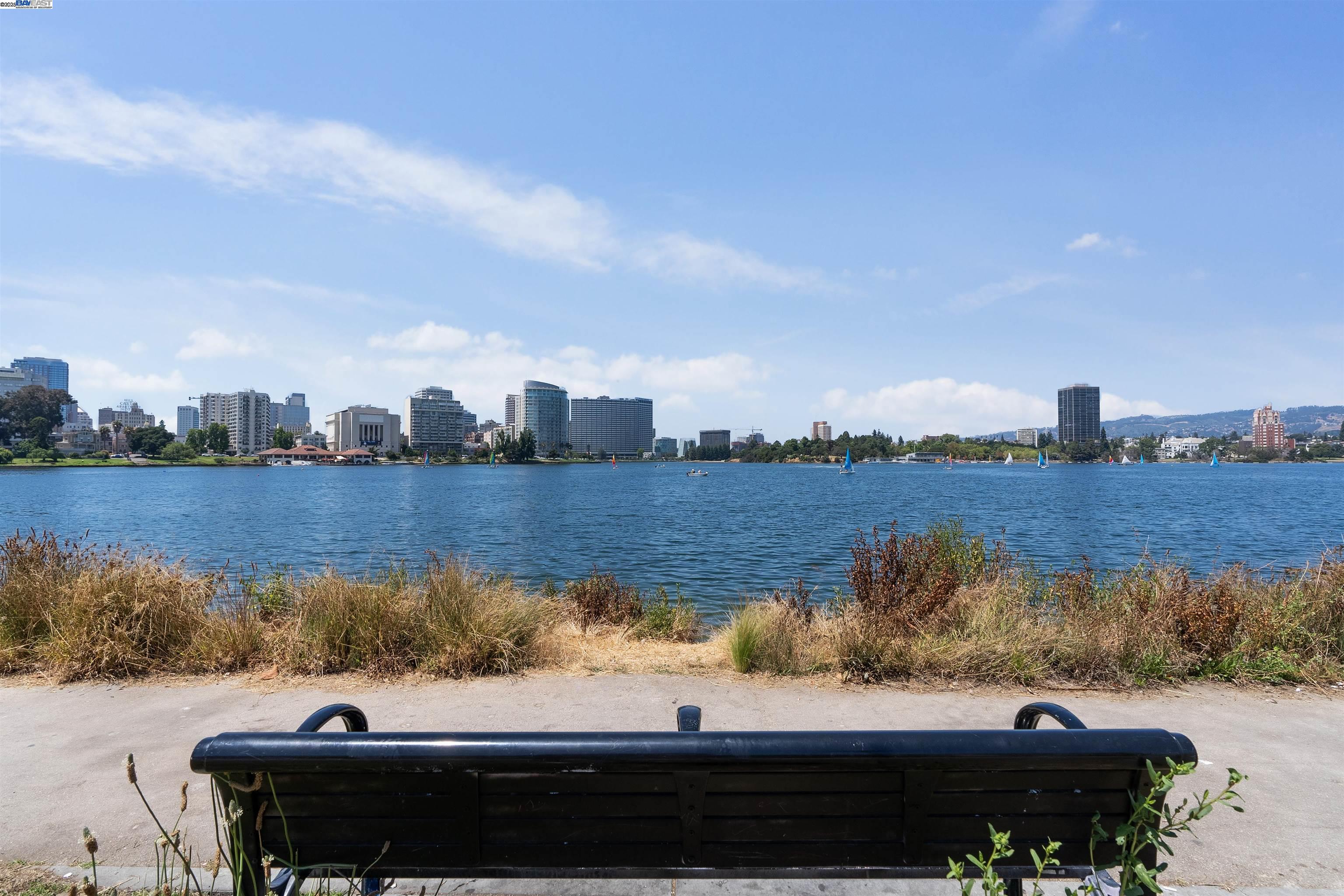 1438 Lakeshore Avenue, Unit 6 Oakland, CA 94606 - Photo 21 of 21 a view of a lake from a yard