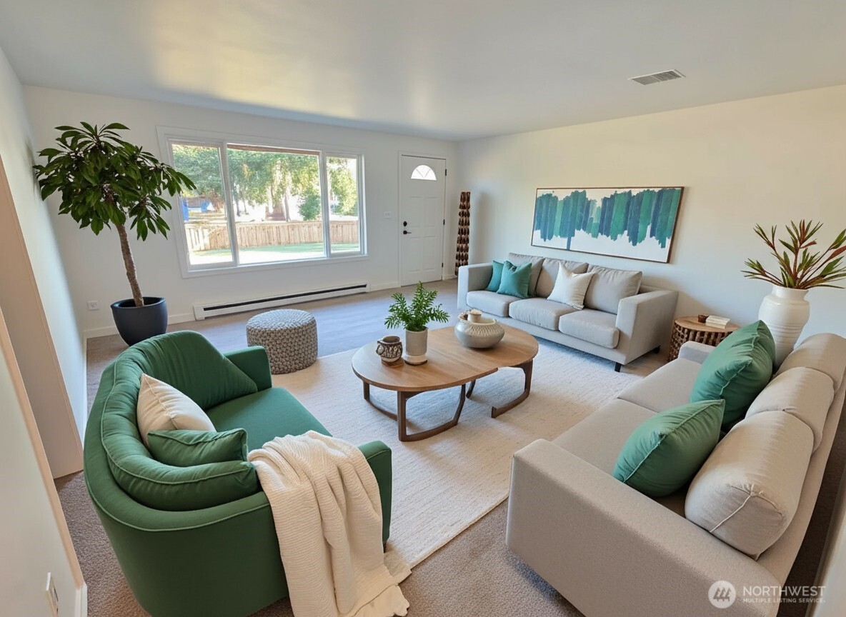 620 North Street Monroe, WA 98272 - Photo 16 of 38 a living room with furniture and a potted plant