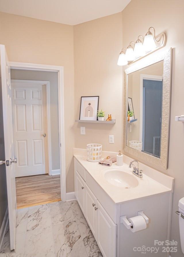 1125 Torrence Circle Davidson, NC 28036 - Photo 26 of 41 a bathroom with a sink vanity and a mirror