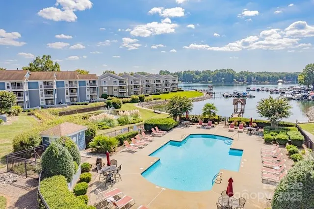 a view of an outdoor space with a lake view