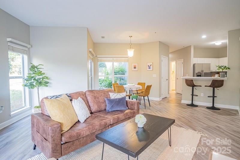 1125 Torrence Circle Davidson, NC 28036 - Photo 6 of 41 a living room with furniture and a potted plant