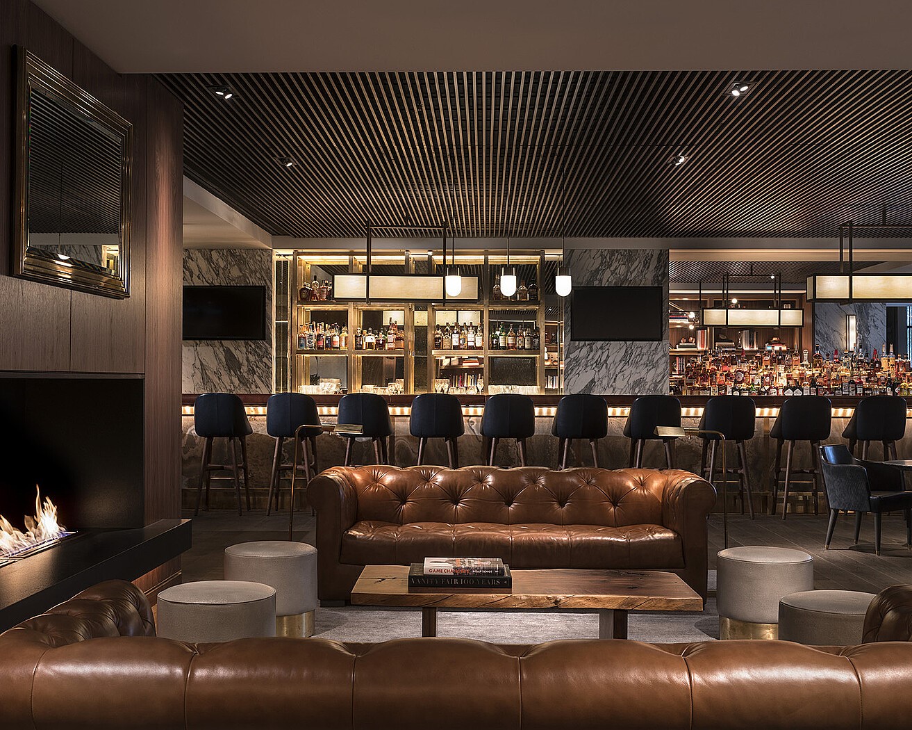 1111 Caroline Street, Unit 2901 Houston, TX 77010 - Photo 37 of 46 a living room with lots of furniture and a flat screen tv