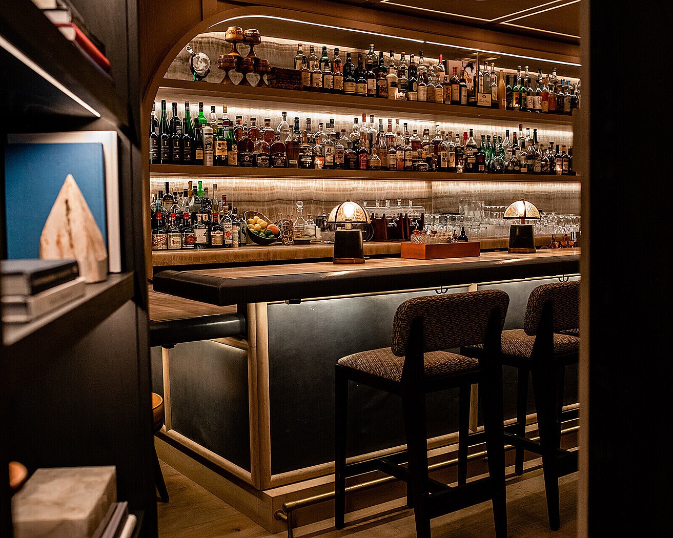 1111 Caroline Street, Unit 2901 Houston, TX 77010 - Photo 41 of 46 a room with wooden shelves