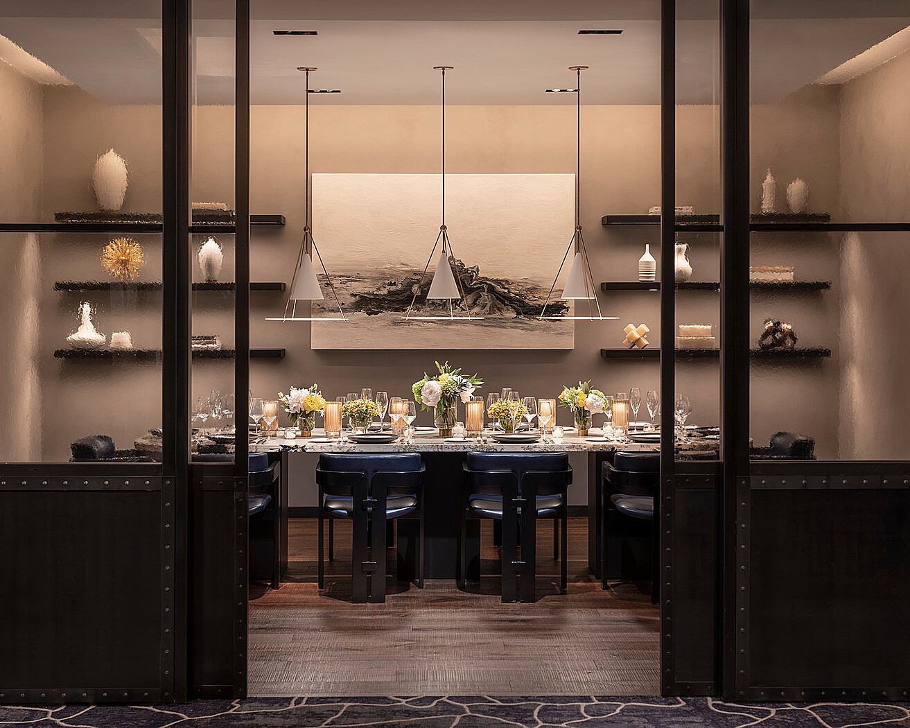 1111 Caroline Street, Unit 2901 Houston, TX 77010 - Photo 46 of 46 a table with wine bottles and sink on it