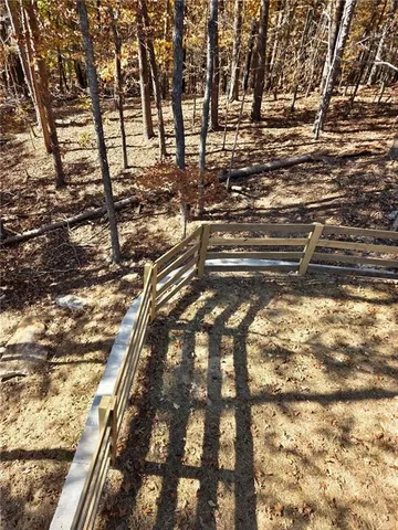 a view of a terrace from a yard