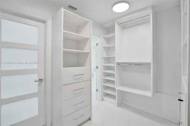 a view of walk in closet