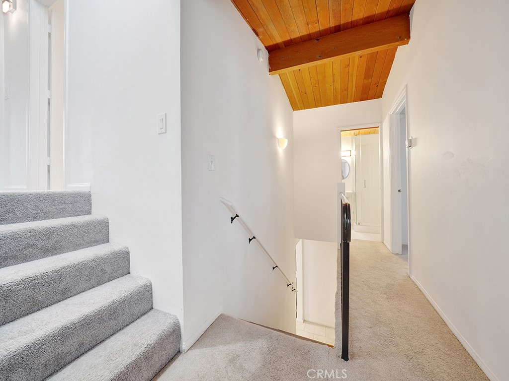 129 45th Street Newport Beach, CA 92663 - Photo 25 of 38 a view of entryway and hall with wooden floor