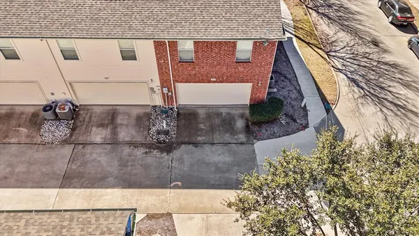 a bird view of a house