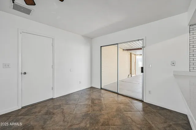 a view of an empty room