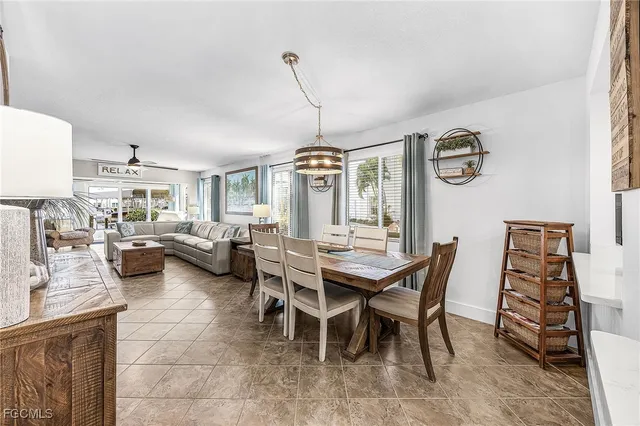 a view of a livingroom and dining room