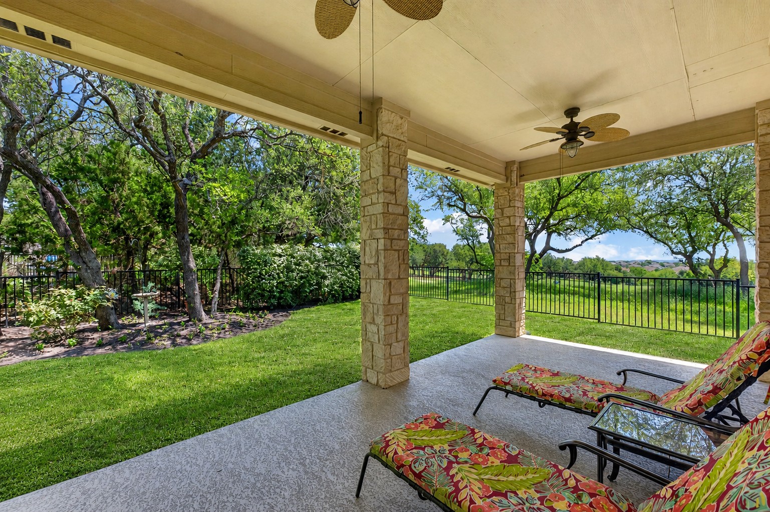 14608 Spillman Ranch Loop Austin, TX 78738 - Photo 13 of 31 a view of a patio with a yard