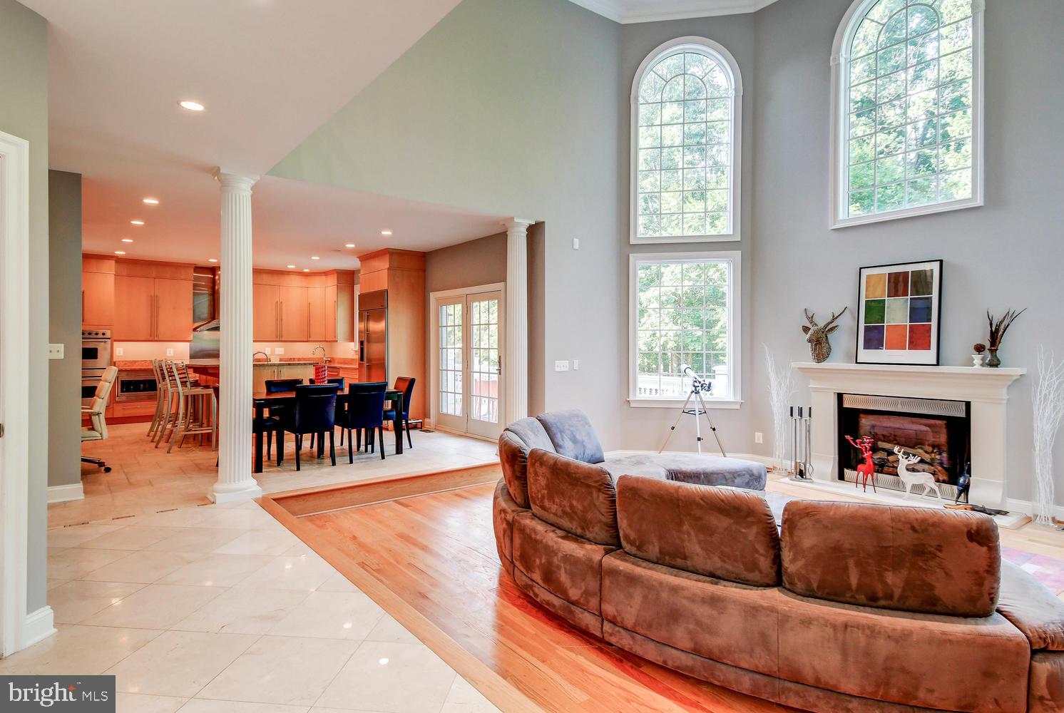 4004 Cloverland Drive Phoenix, MD 21131 - Photo 13 of 60 FOYER VIEW OF FAMILY ROOM & KITCHEN