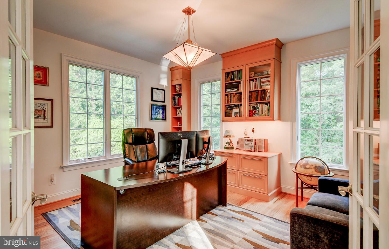 4004 Cloverland Drive Phoenix, MD 21131 - Photo 28 of 60 FIRST FLOOR OFFICE WITH CUSTOM BUILT-INS