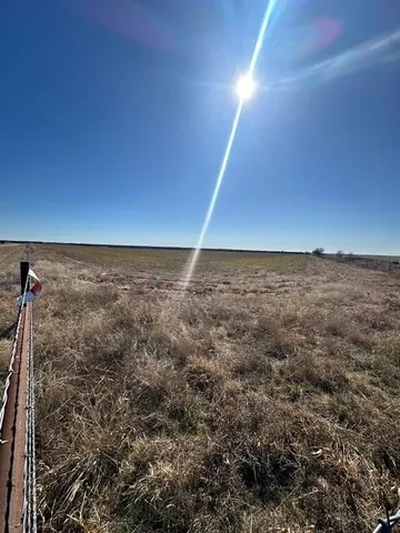 a view of a yard with wooden fence