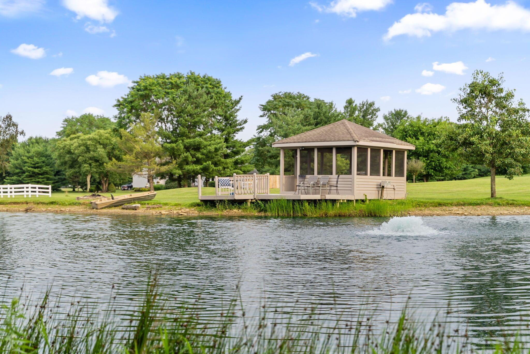 12907 Woodtown Road Galena, OH 43021 - Photo 96 of 117 Gazebo & Pond