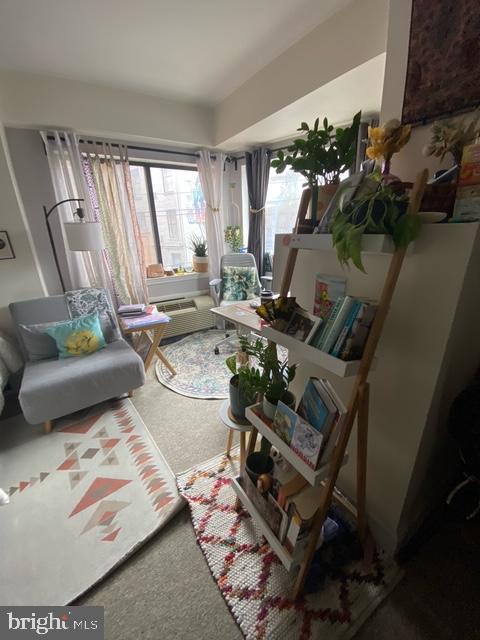 1825 T Street Northwest, Unit 201 Washington, DC 20009 - Photo 7 of 10 a living room with furniture and a large window