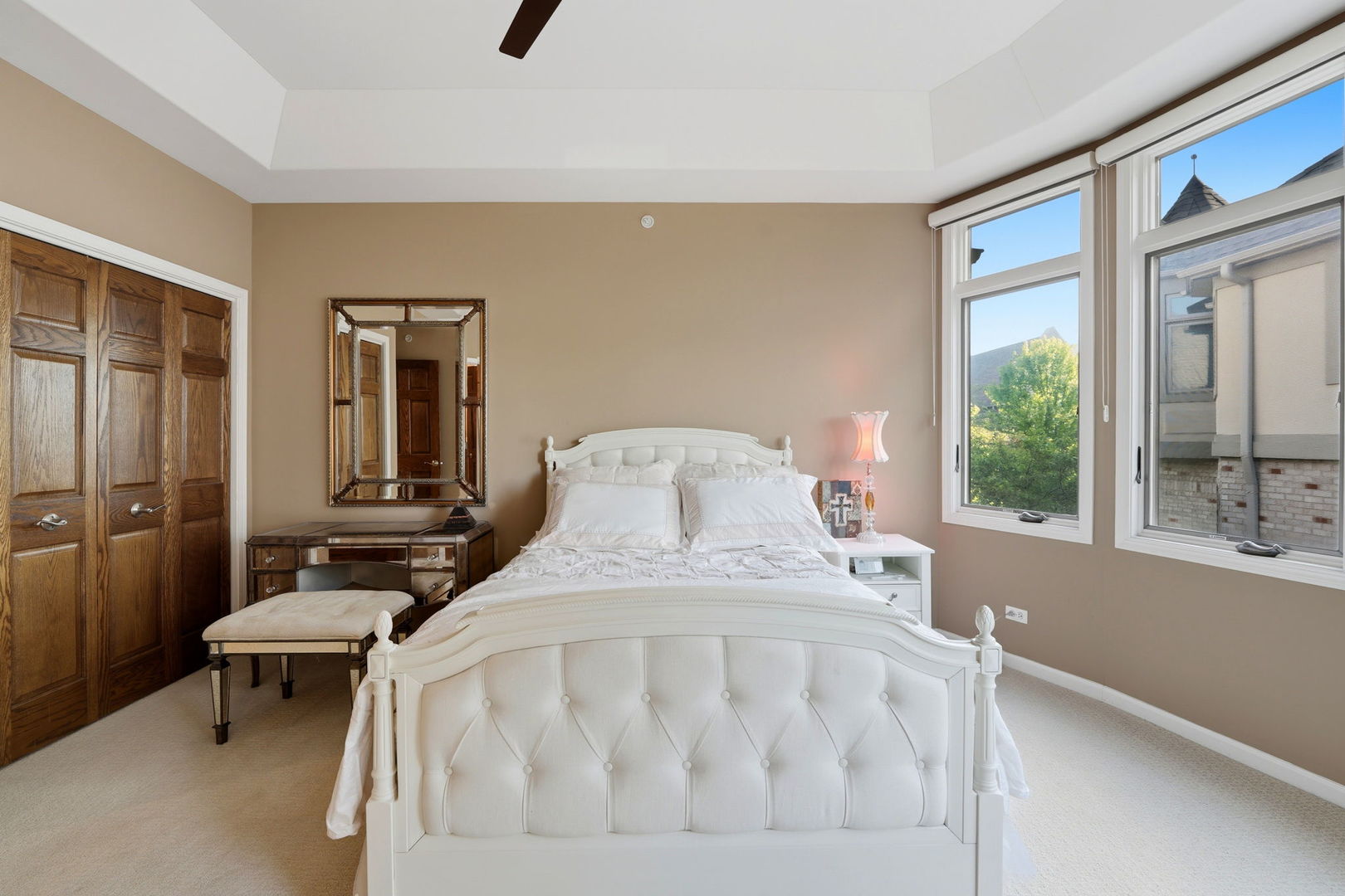 1406 Rue Paris Place Inverness, IL 60067 - Photo 19 of 35 a bedroom with a bed and a window