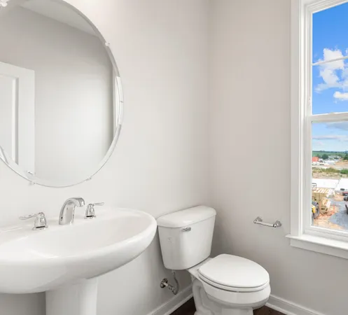 a view of a balcony with wooden floor