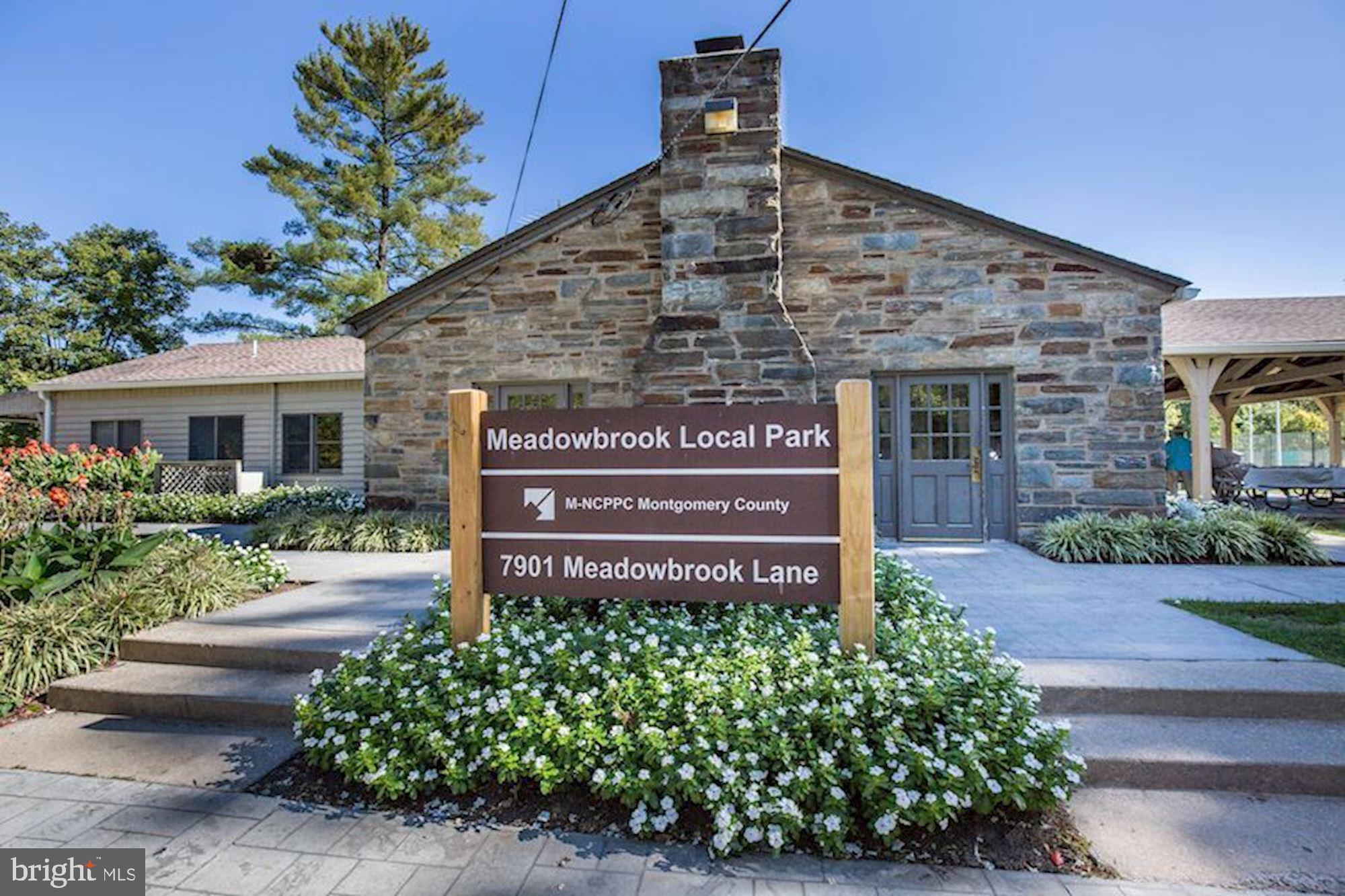 9004 Jones Mill Road Chevy Chase, MD 20815 - Photo 37 of 39 Park with building rented for neighborhood events