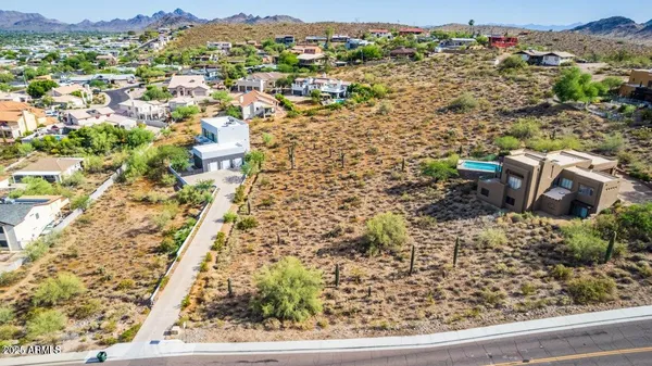 a view of a house with a mountain
