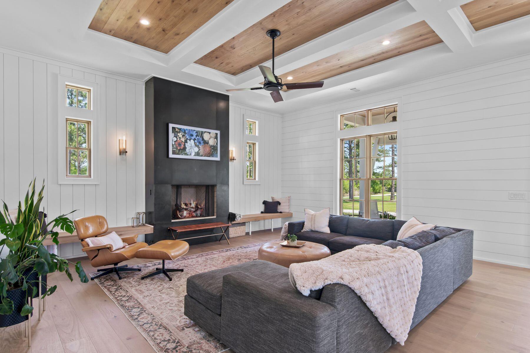 181 Jonathan Drive Freeport, FL 32439 - Photo 18 of 59 a living room with furniture and a fireplace