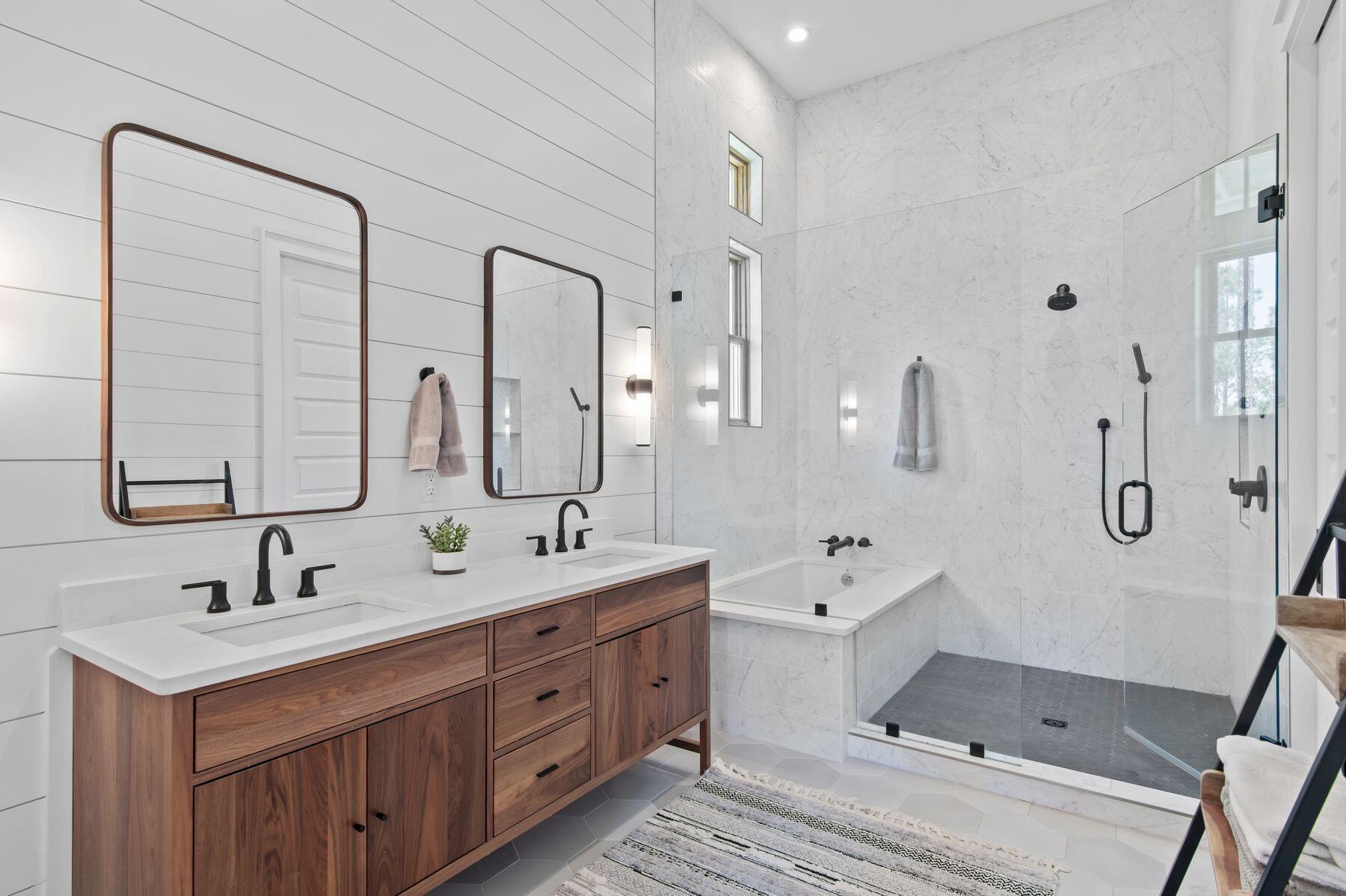 181 Jonathan Drive Freeport, FL 32439 - Photo 34 of 59 a bathroom with a double vanity sink mirror and double