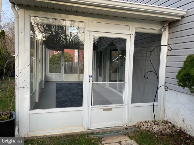 a view of a door of the house