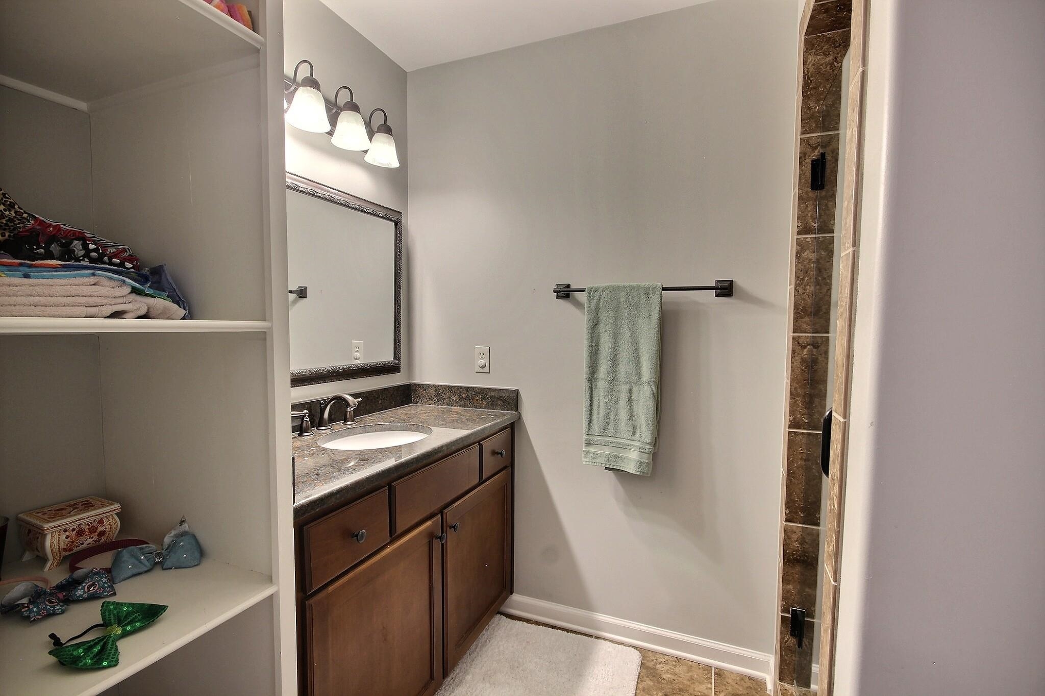 1707 Totty Lane Collierville, TN 38017 - Photo 27 of 40 a bathroom with a sink and mirror